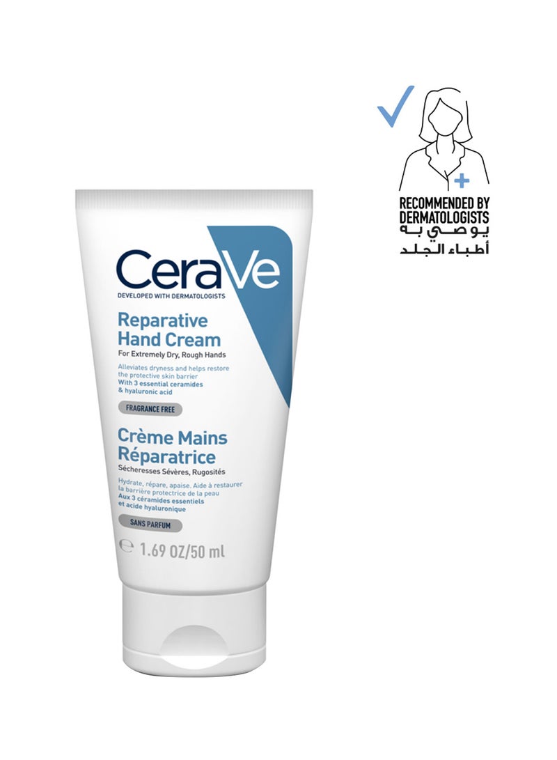 CeraVe - Reparative Hand Cream For Dry Hands With Hyaluronic Acid 50ml - Image 1
