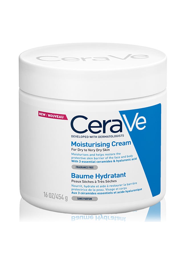CeraVe - Moisturizing Cream For Dry Skin With Hyaluronic Acid 454grams - Image 1