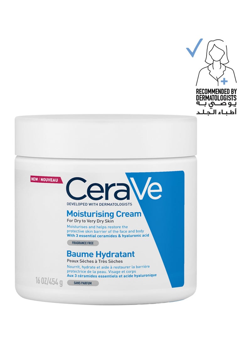 CeraVe - Moisturizing Cream For Dry Skin With Hyaluronic Acid 454grams - Image 1