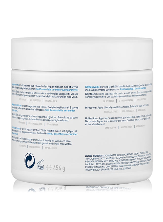 CeraVe - Moisturizing Cream For Dry Skin With Hyaluronic Acid 454grams - Image 1