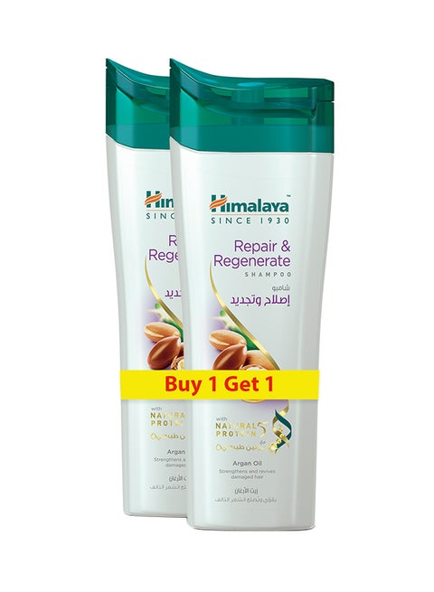Repair And Regenerate Shampoo With Natural Protein, Pack Of 2 400ml