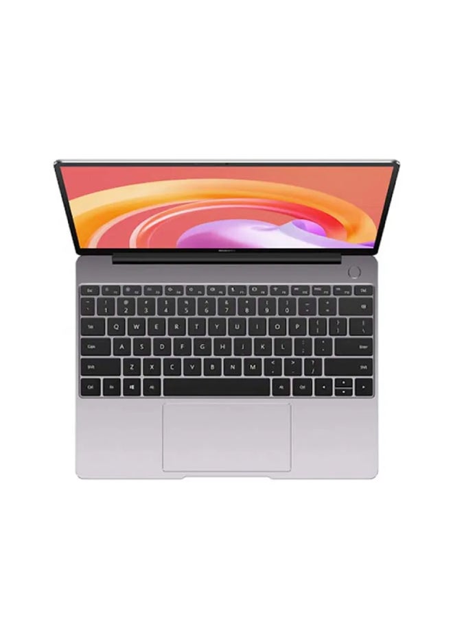 HUAWEI - MateBook 13 Laptop With 13-Inch 2K FullView Screen, 11th Gen Core i3-1115G4 Processor / 8GB RAM / 256GB SSD / Intel Iris Xe Graphics / Fingerprint Power Button / Windows 11 / English/Arabic Space Grey - Image 1