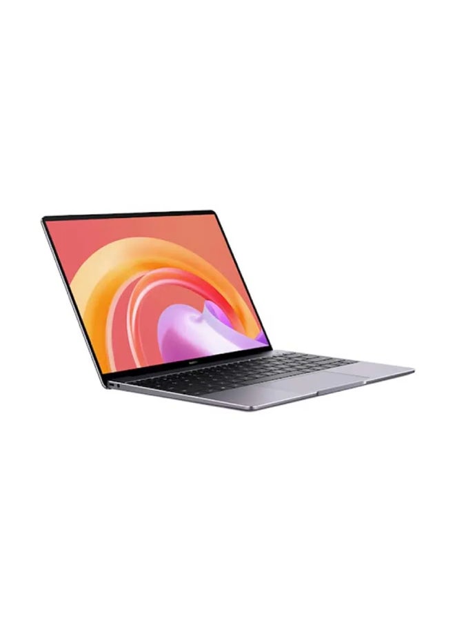 HUAWEI - MateBook 13 Laptop With 13-Inch 2K FullView Screen, 11th Gen Core i3-1115G4 Processor / 8GB RAM / 256GB SSD / Intel Iris Xe Graphics / Fingerprint Power Button / Windows 11 / English/Arabic Space Grey - Image 1