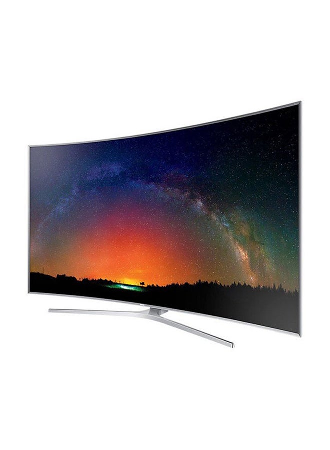 Samsung - 78-Inch 3D 4K Super Ultra HD Curved Smart TV 78JS9500 Silver - Image 1