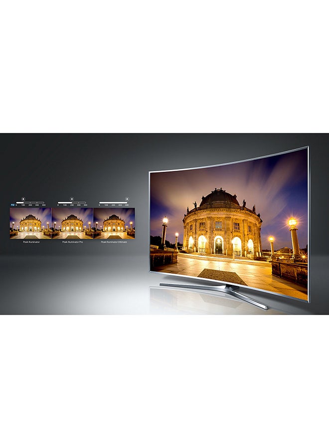 Samsung - 78-Inch 3D 4K Super Ultra HD Curved Smart TV 78JS9500 Silver - Image 1