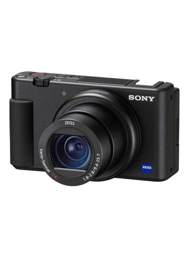 Sony Zv-1 Vlog Camera With Fast And Precise Focus Transition, Pro-Quality Bokeh, Product Showcase Setting, Vari Angle Screen, 4K Hdr Video, Selfie And More Dsc-Zv1, Black