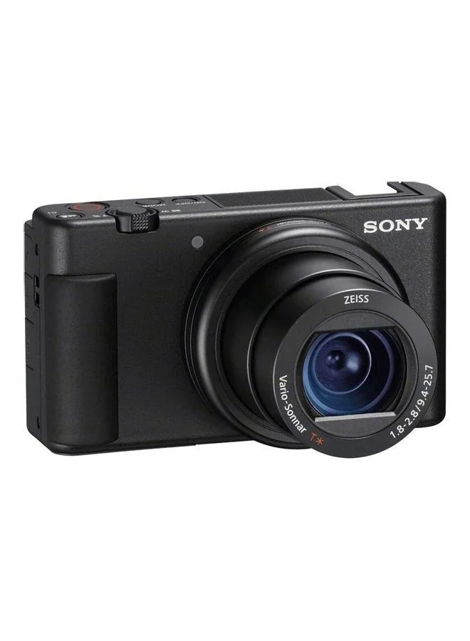 Sony Zv-1 Vlog Camera With Fast And Precise Focus Transition, Pro-Quality Bokeh, Product Showcase Setting, Vari Angle Screen, 4K Hdr Video, Selfie And More Dsc-Zv1, Black