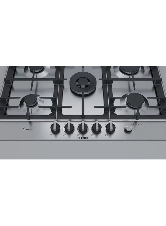 BOSCH Built-in Gas Hob 5 Burner 75 CM PCQ7A5M90 Silver - Image 2