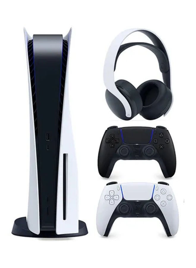 Sony - CD Edition Console + Midnight Black DualSense Wireless Controller + 3D Wireless Gaming Headset For PlayStation 5 - Image 1
