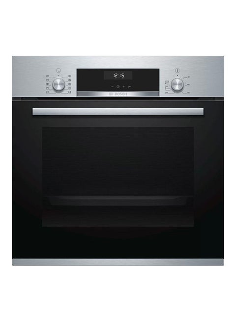 Serie | 6 Built-in oven 60 x 60 cm Stainless steel HBJ558YS0G Black