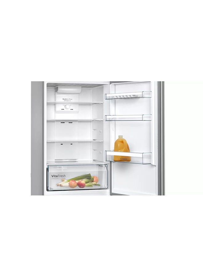 BOSCH - Lotus Refrigerator With Freezer At Topdigital No Frost Inox 1800 W KDN43VL2E8 Silver - Image 1