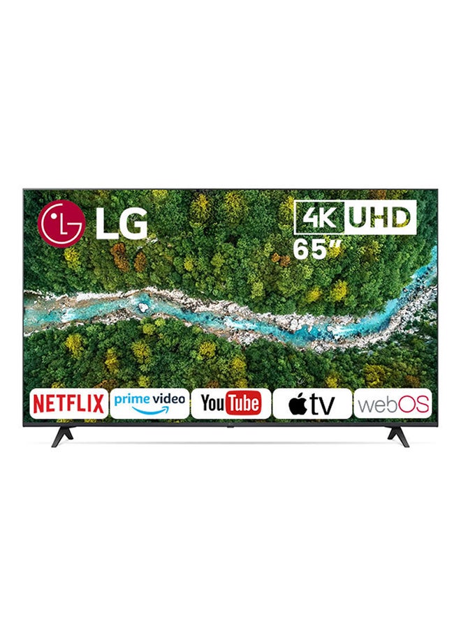 LG - 65 inches UHD 4K Smart TV, Active HDR, WebOS Operating System, ThinQ AI EG 65UP7750PVB Black - Image 1