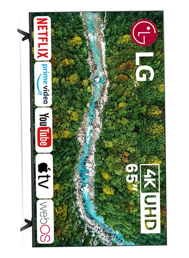 LG - 65 inches UHD 4K Smart TV, Active HDR, WebOS Operating System, ThinQ AI EG 65UP7750PVB Black - Image 1