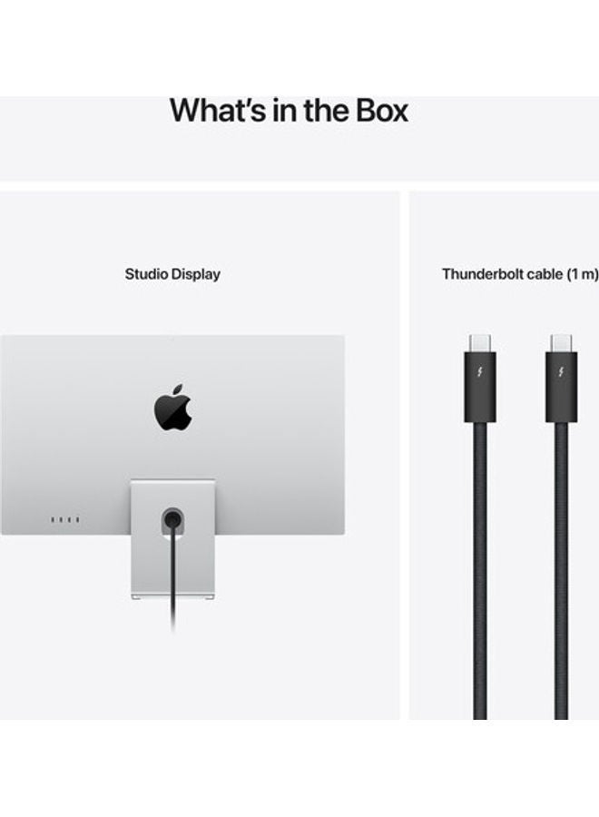 Apple - Studio Display  27 Inch  5K Retina Display 12MP, 144 Hz Ultra Wide Camera With Centre Stage And Tilt-Adjustable Stand White - Image 1
