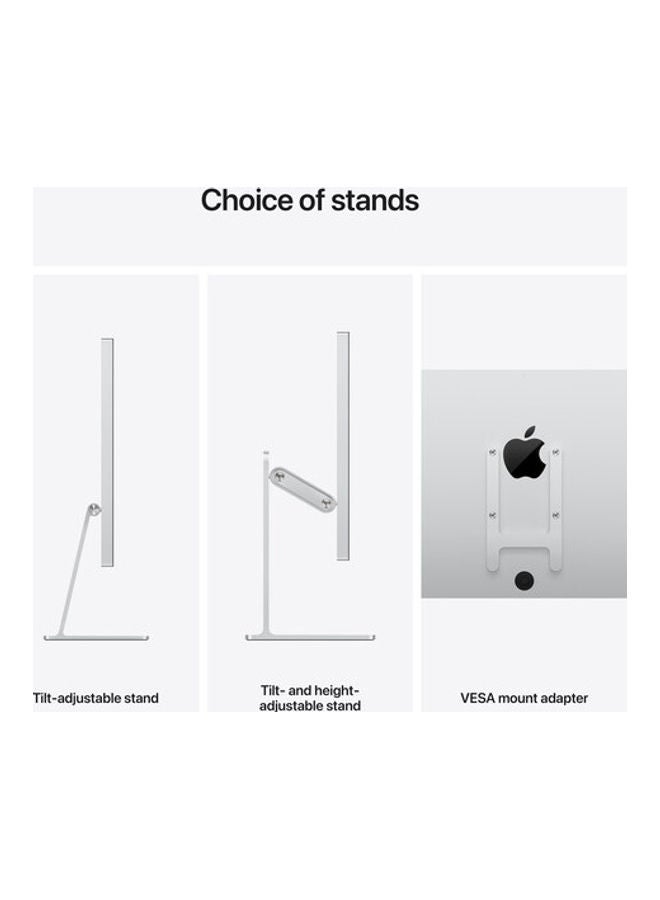 Apple - Studio Display  27 Inch  5K Retina Display 12MP, 144 Hz Ultra Wide Camera With Centre Stage And Tilt-Adjustable Stand White - Image 1