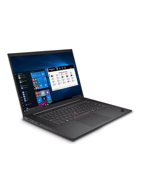 كمبيوتر محمول ThinkPad P1 الجيل الرابع بشاشة مقاس 16 بوصة، ومعالج Intel Core i7-11800H/ وذاكرة الوصول العشوائي سعة 32 جيجابايت/ ومحرك أقراص SSD سعة 1 تيرابايت/ وبطاقة رسومات NVIDIA Quadro T1200 سعة 4 جيجابايت/نظام التشغيل Windows 10 Pro