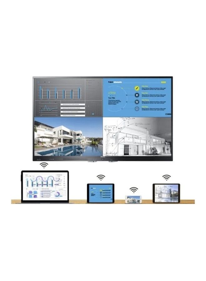 Hisense - 86 Inch Advanced Interactive Display 4K Ultra HD Screen Transmission Automatic Sound Bar Collaborative Comfortable Viewing 86WR6BE Black - Image 1