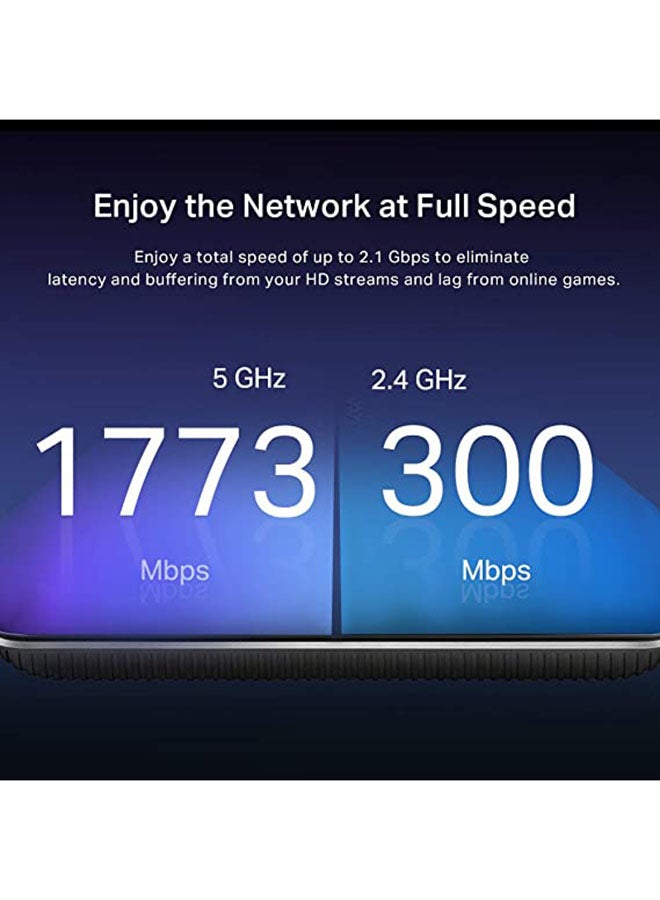 TP-LINK - Archer VR600 AC1600 Wireless Gigabit VDSL/ADSL Modem Router 1733Mbps+300 Black - Image 1