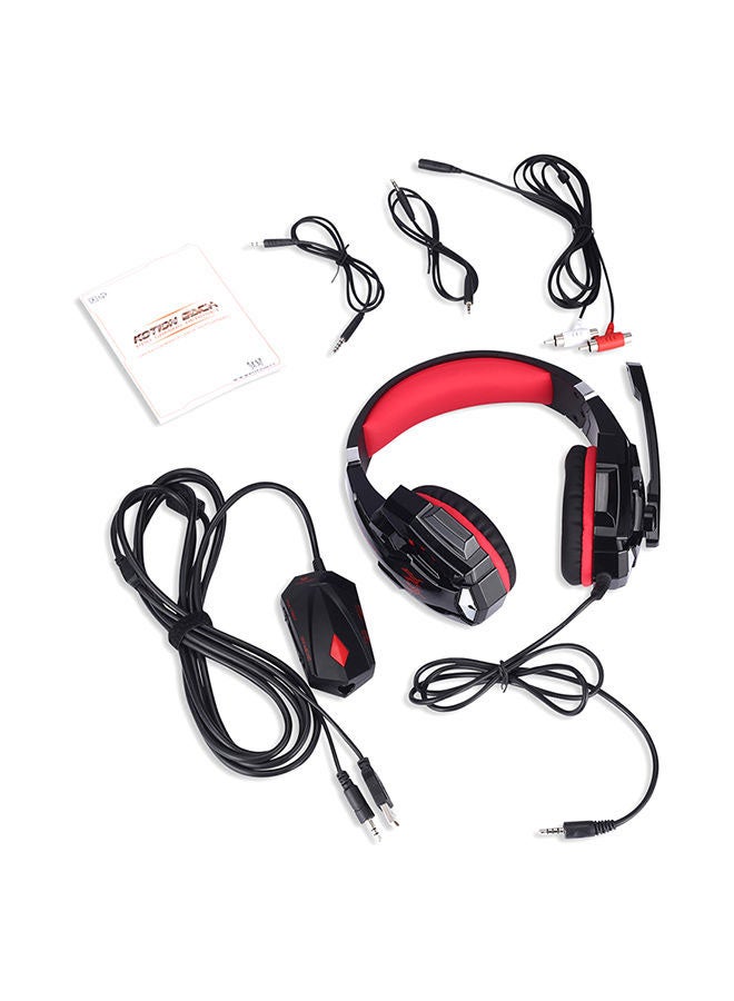 KOTION EACH GS900 Stereo PC Gaming Headphones with Microphone for Xbox 360 / PS3 / PS4 / PC Computer Laptop/Mobile Phones/Red - v1668000719/N30766540A_5