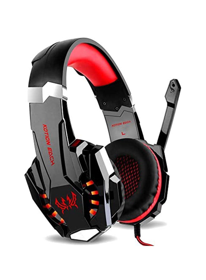 KOTION EACH GS900 Stereo PC Gaming Headphones with Microphone for Xbox 360 / PS3 / PS4 / PC Computer Laptop/Mobile Phones/Red - v1668000720/N30766540A_10