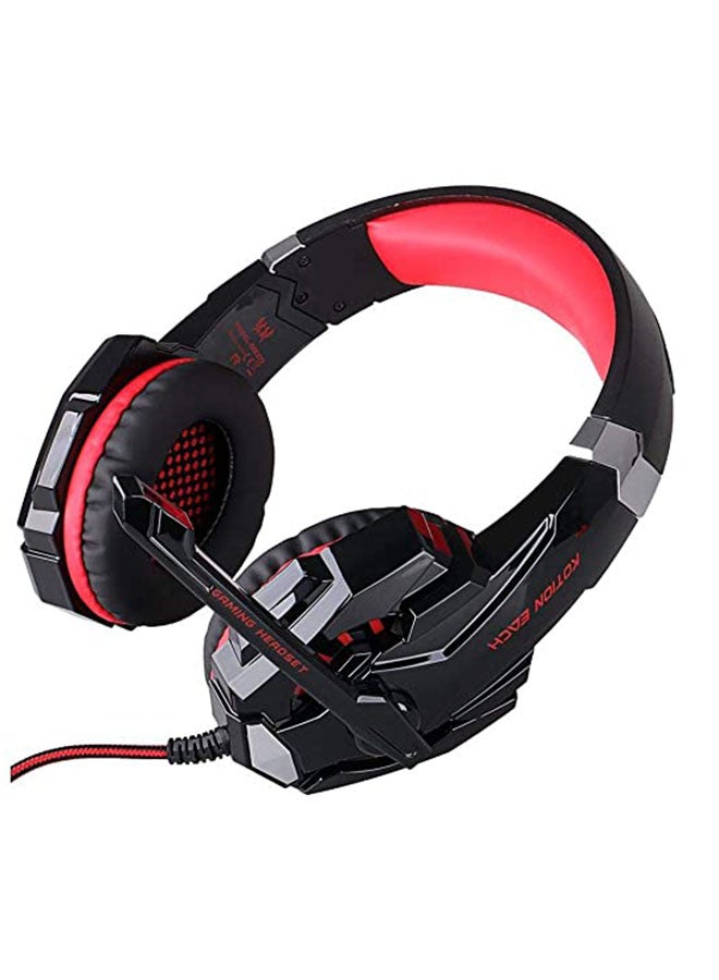 KOTION EACH GS900 Stereo PC Gaming Headphones with Microphone for Xbox 360 / PS3 / PS4 / PC Computer Laptop/Mobile Phones/Red - v1668000720/N30766540A_11