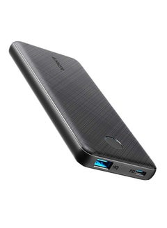 باور بانك باور كور رفيع بسعة 10000 مللي أمبير في الساعة وقدرة 18 وات 10000.0 mAh أسود