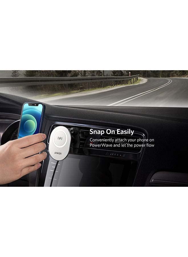 Anker - Powerwave Magnetic Charging Car Mount Black - Image 1