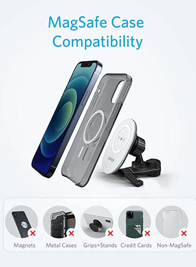 Anker - Powerwave Magnetic Charging Car Mount Black - Image 1