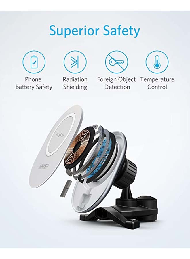 Anker - Powerwave Magnetic Charging Car Mount Black - Image 1