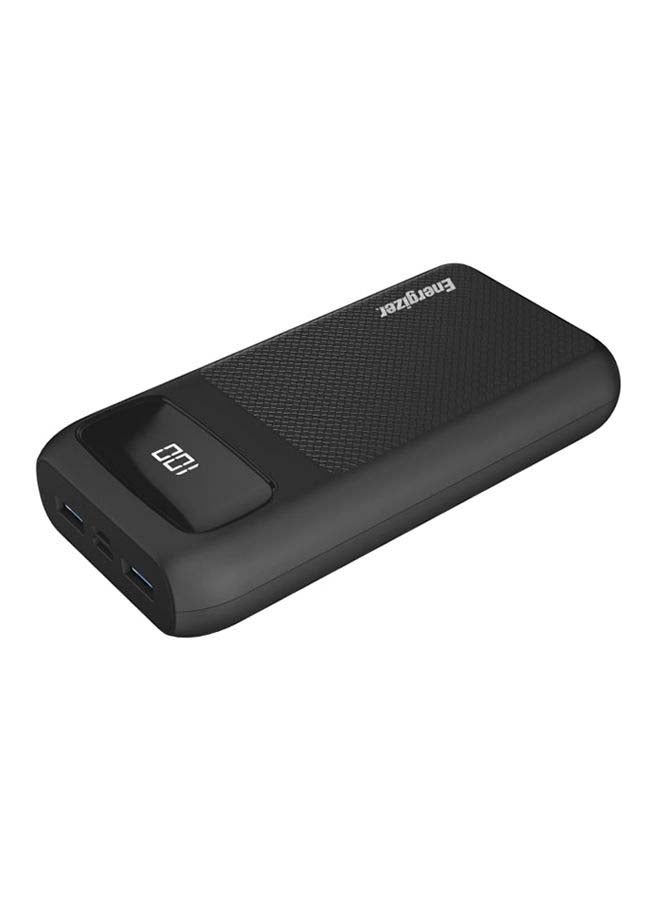 Energizer 20000 mAh Power Bank 20000 mAH USB-C PD 20W + Dual USB-A 18W Output - USB-C  Micro Input Ports and LCD Display Black  - Image 2