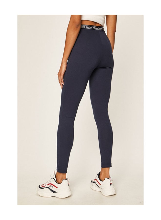 TOMMY JEANS Branded Waistband Leggings Twilight Navy - Image 2