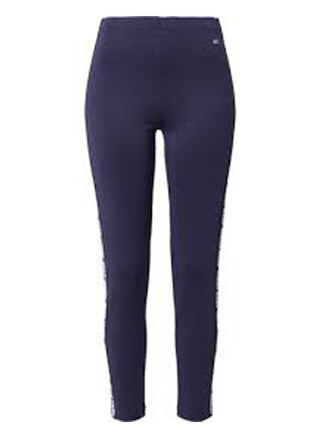 TOMMY JEANS Branded Waistband Leggings Twilight Navy - Image 3