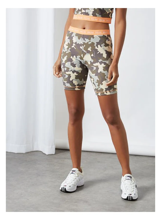 تومي جينز Camo Print Bike Shorts Multicolour