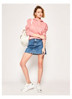 Short Denim Skirt Mid Blue