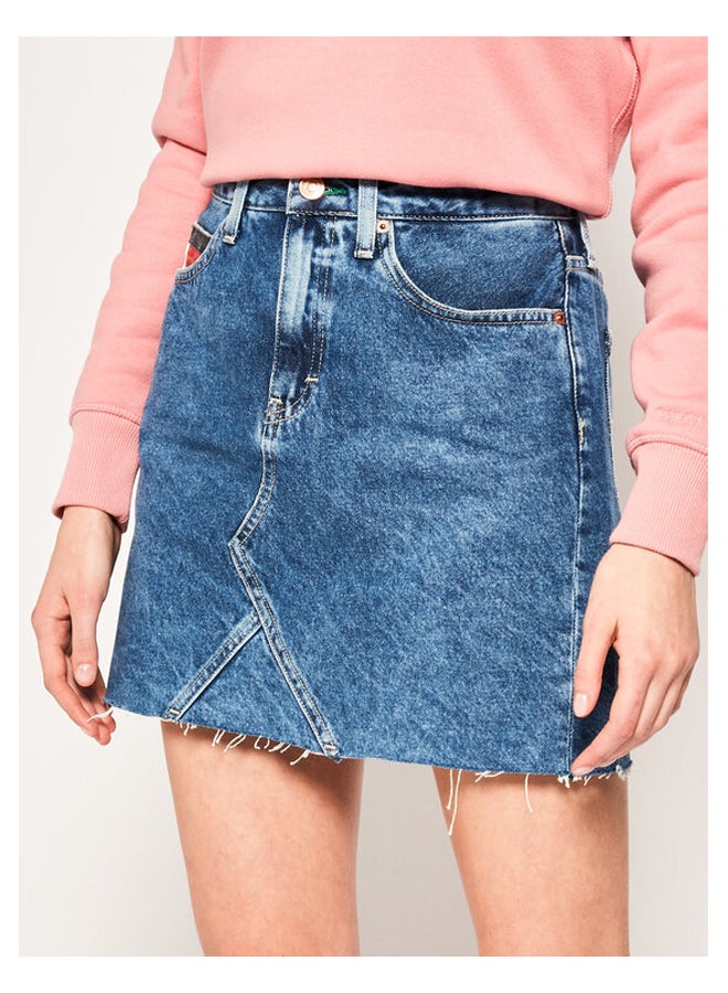 TOMMY JEANS - Short Denim Skirt Mid Blue - Image 1