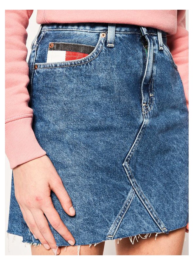 TOMMY JEANS - Short Denim Skirt Mid Blue - Image 1