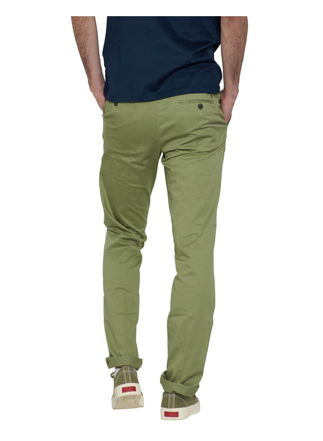 TOMMY HILFIGER - Denton TH Flex Straight Fit Chinos Faded Olive - Image 1