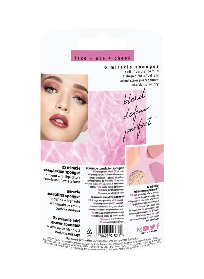 REAL TECHNIQUES - 6 Miracle Complexion Sponges Multicolour - Image 1
