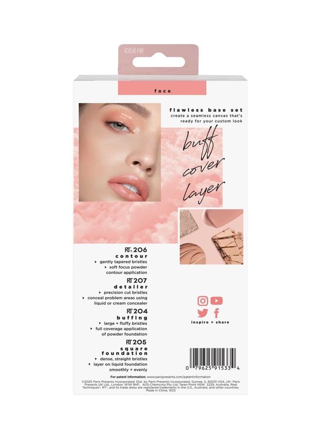 REAL TECHNIQUES - Flawless Base Brush Set Multicolour - Image 1
