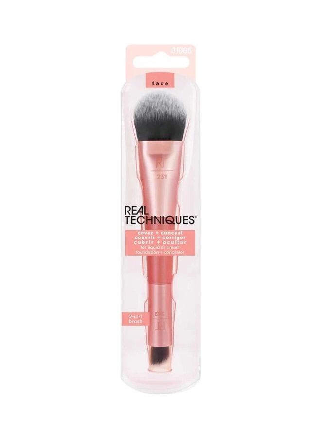 REAL TECHNIQUES Cover & Conceal Dual Ended Brush Multicolour  - Image 2