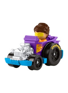 Fisher-Price Fisher-Price Little People Wheelies Hot Rod - GMJ23 ~ Purple and Blue Collectible Car  - Image 2