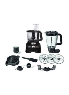 Double Force Food Processor with 10 attachments, 34 functions, 3L Bowl, 2L Blender, 3 L 1000 W FP824825 Black