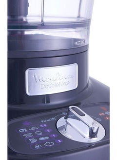 Moulinex Double Force Food Processor with 10 attachments, 34 functions, 3L Bowl, 2L Blender, 3 L 1000 W FP824825 Black  - Image 4
