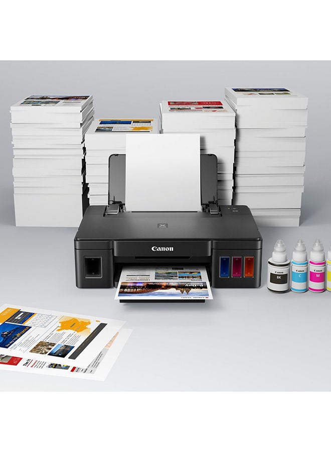 Canon - Canon PIxma Photo Paper Printing Printer With Borderless Printing Function Black - Image 1