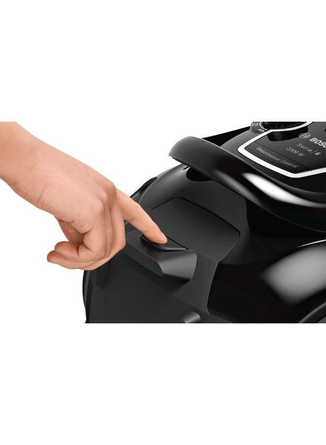 بوش مكنسة كهربائية من دون كيس من تشكيلة سيري 6 2.4 L 2200 W BGS412234 أسود/ فضي/ شفاف  - Image 3