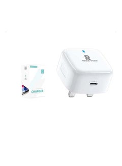 20W PD iPhone 14 Pro Type-C Charger Plug Universal Travel Adapter USB-C Plug Compatible for iPhone 14 Pro Max/14 Pro/14 Plus/14/13/12/11,Samsung White