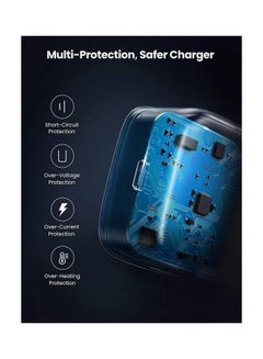 روك بو 20 وات PD iPhone 14 Pro Type-C شاحن قابس محول سفر عالمي USB-C قابس متوافق مع iPhone 14 Pro Max/14 Pro/14 Plus/14/13/12/11، سامسونج أبيض لون أبيض  - Image 5