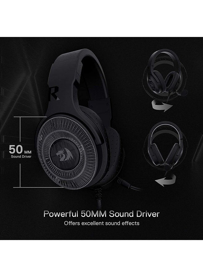 Redragon H350 Pandora Rgb Wired Gaming Headset, Dynamic Rgb Backlight - Stereo Surround-Sound - 50 Mm Drivers - Detachable Microphone, Over-Ear Headphones Works For Pc/Ps4/Xbox One/Ns-Black - v1668060449/N44464290A_4