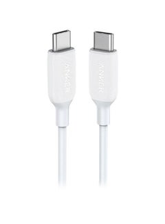 آنكر كابل باور لاين 3 بمنفذ USB-C إلى منفذ USB-C أبيض  - Image 1