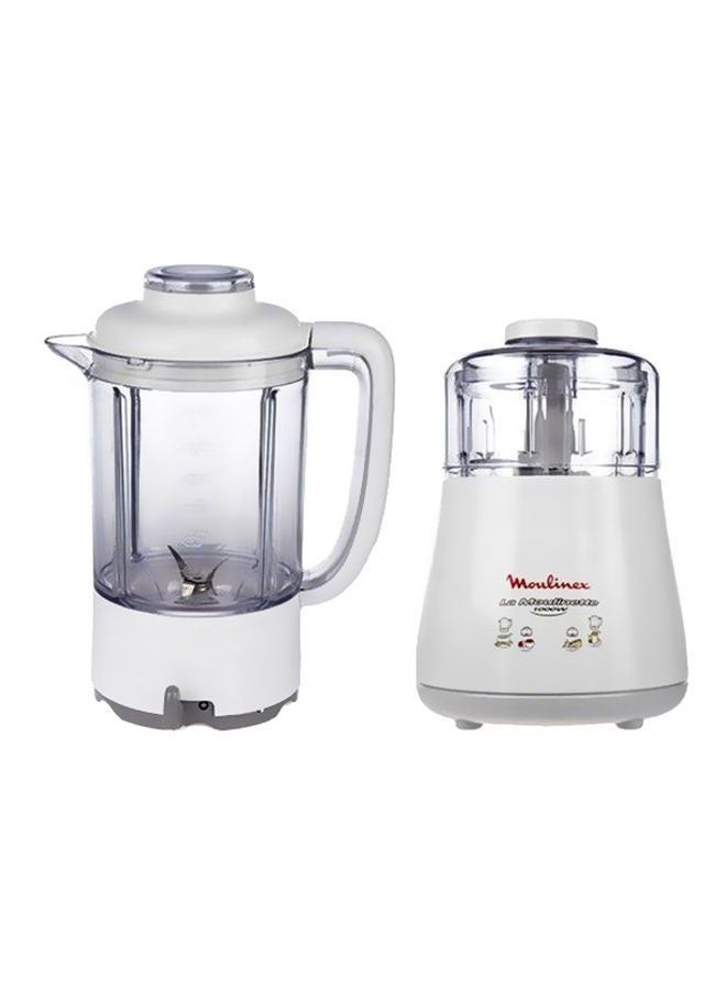 Moulinex La Moulinette Chopper With Blender, 1.5 L 1000.0 W Dpa241 White - Image 1